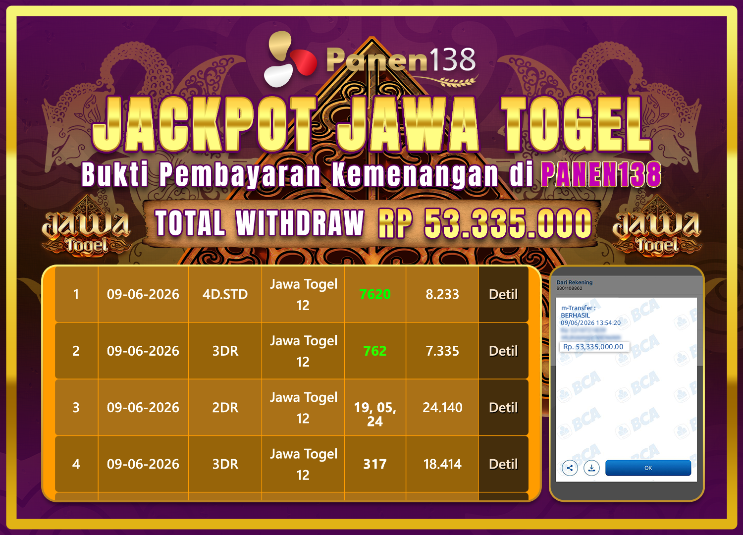 JAWA TOGEL - PANEN138